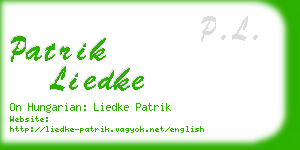 patrik liedke business card